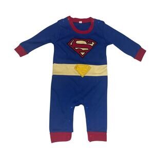 DC Comics Superman Boys 3-6M One Piece Romper